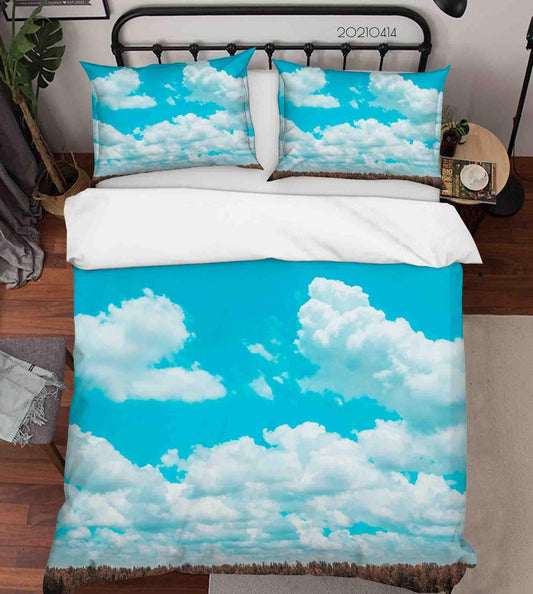 3D Blue Sky Cloud Quilt Cover Set Bedding Set Duvet Cover Pillowcases 61