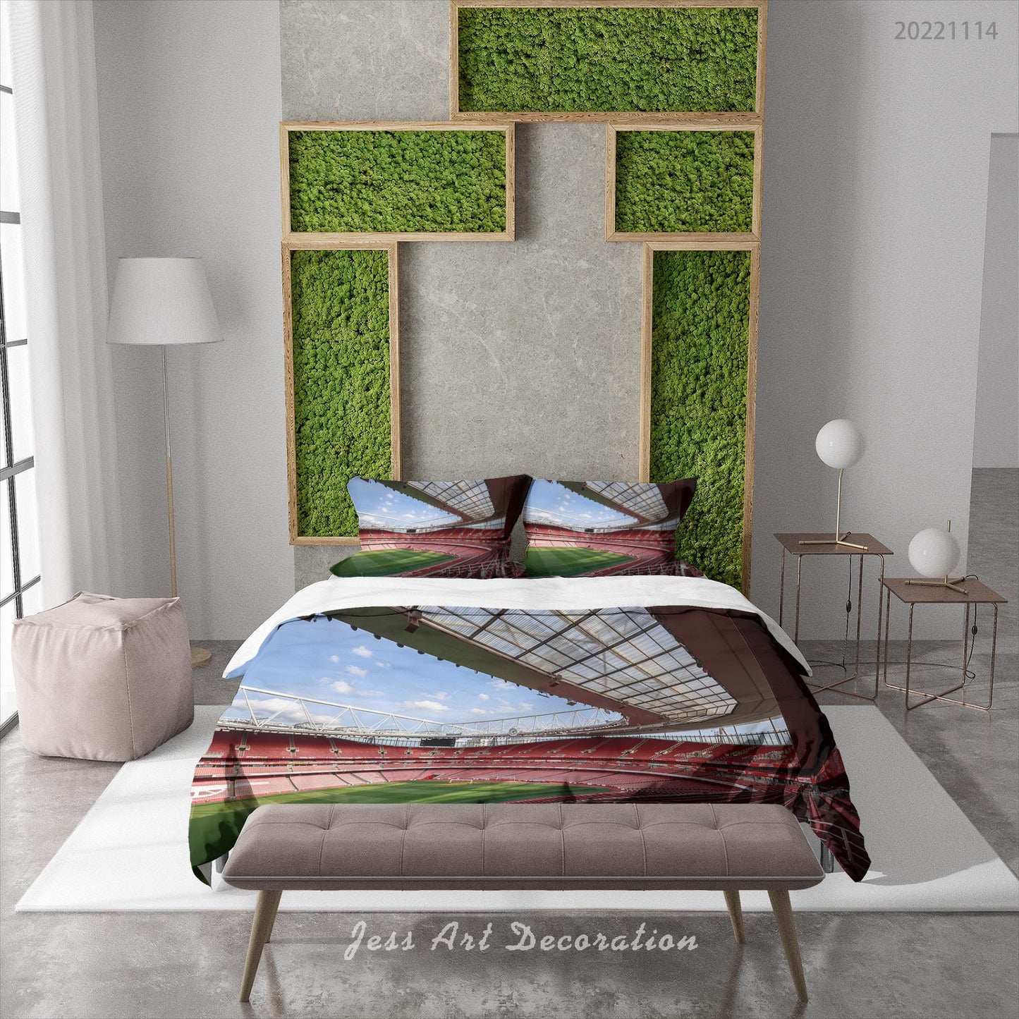 3D Arsenal FC Cloud Sky Spectator Seats Quilt Cover Set Bedding Set Duvet Cover Pillowcase 885