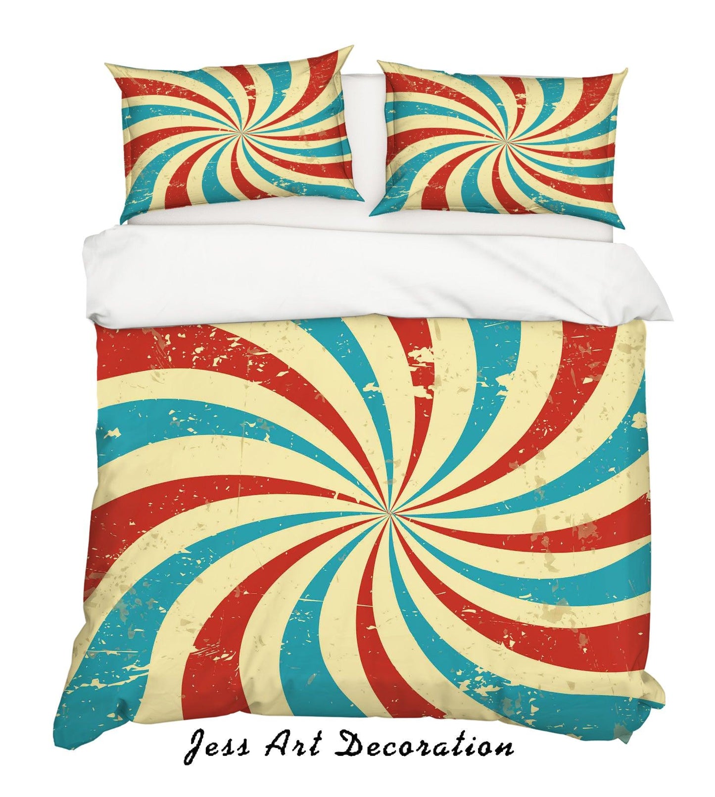 3D Abstract Red Blue Quilt Cover Set Bedding Set Duvet Cover Pillowcases LXL