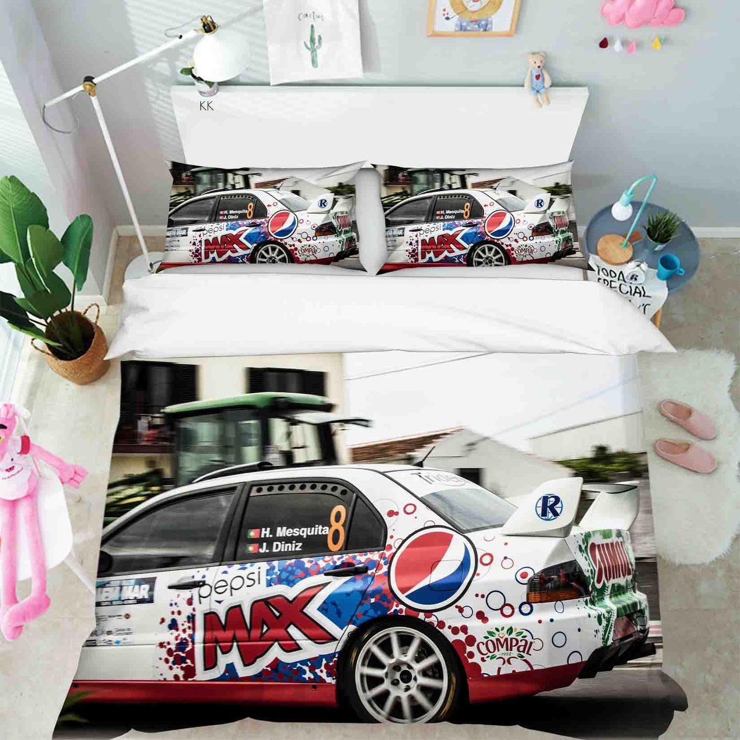 3D Automobile House Quilt Cover Set Bedding Set Duvet Cover Pillowcase 442