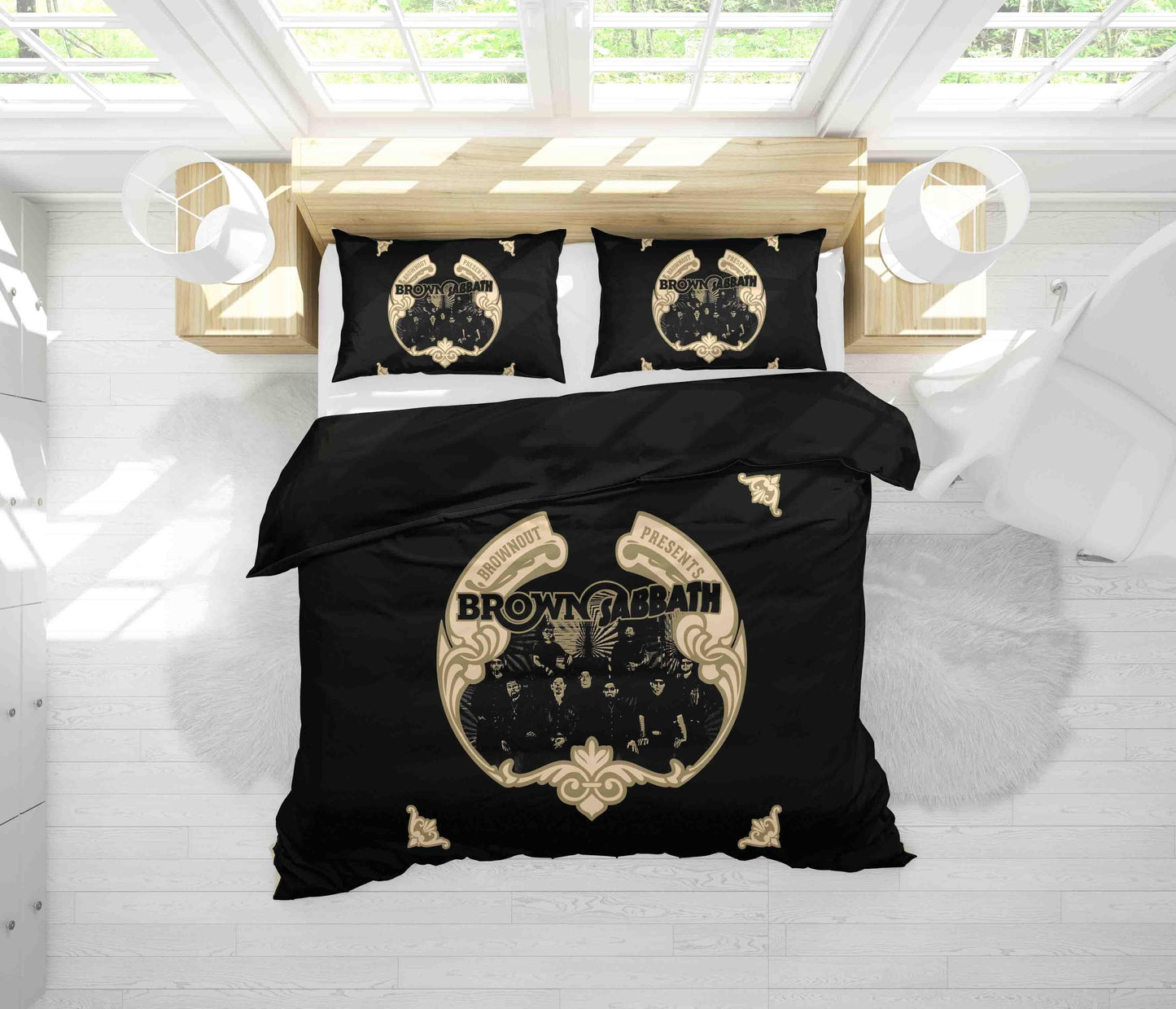 3D Black Sabbath Quilt Cover Set Bedding Set Duvet Cover Pillowcases SF34