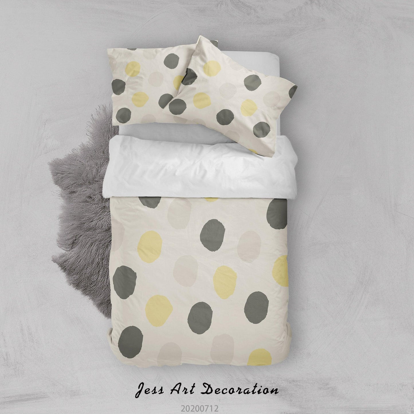 3D Abstract Circle Line Pattern Quilt Cover Set Bedding Set Duvet Cover Pillowcases WJ 4024