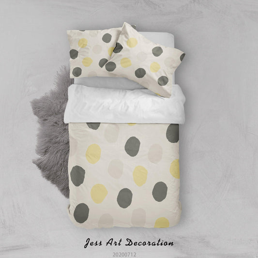 3D Abstract Circle Line Pattern Quilt Cover Set Bedding Set Duvet Cover Pillowcases WJ 4024