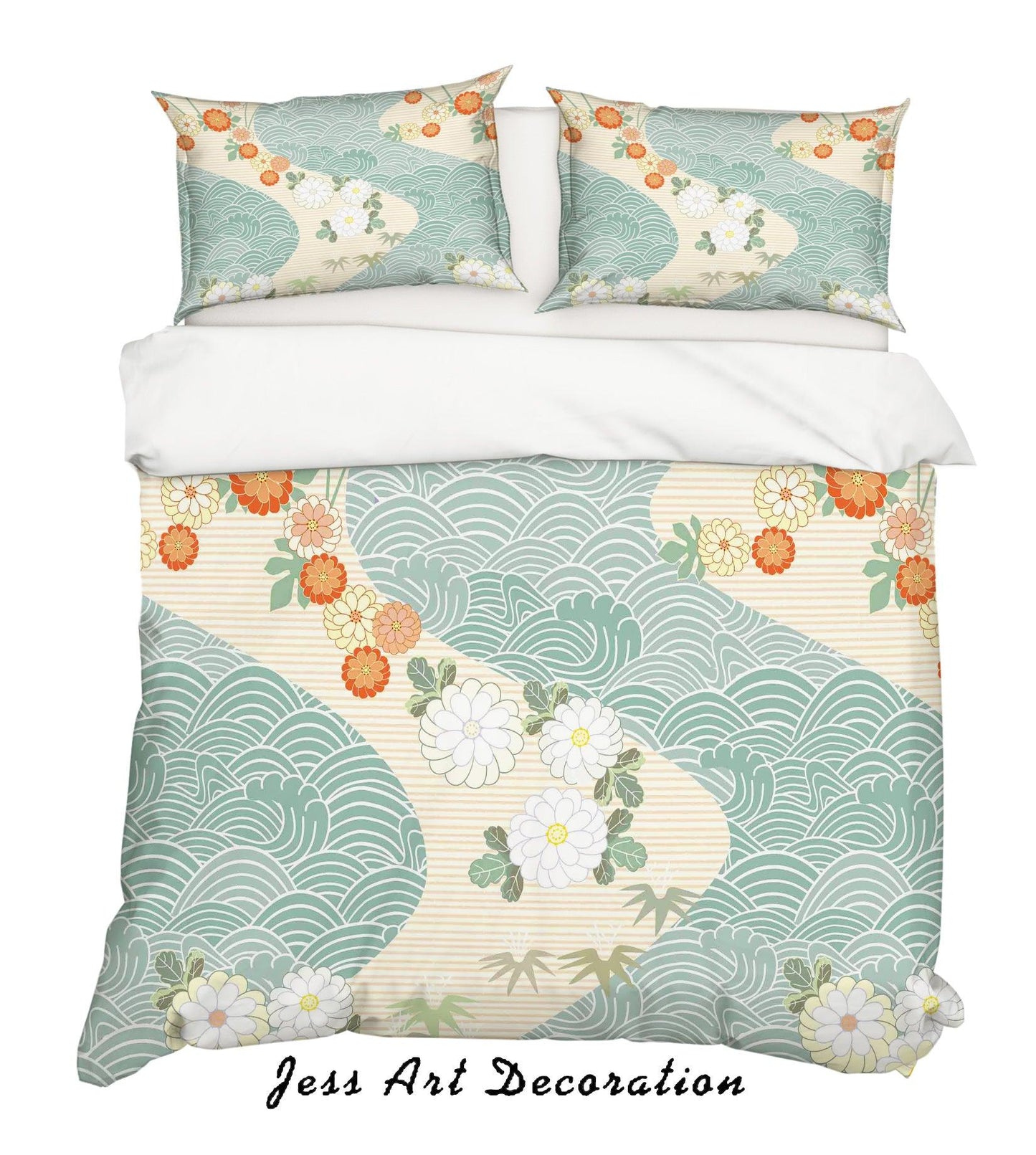 3D Abstract Floral Texture Quilt Cover Set Bedding Set Pillowcases 43