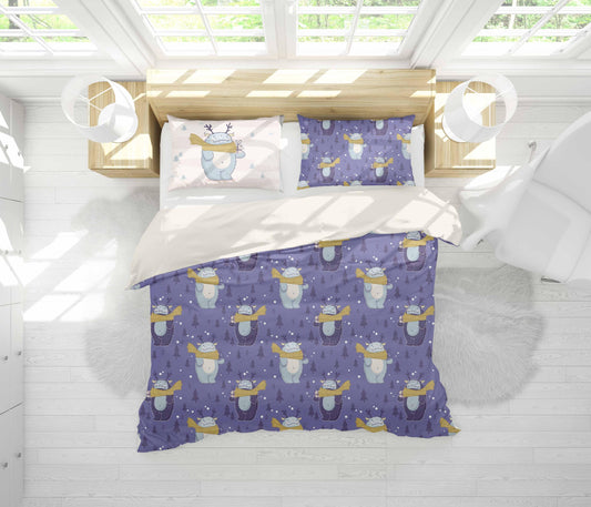 3D Cartoon Monster Quilt Cover Set Bedding Set Pillowcases 88