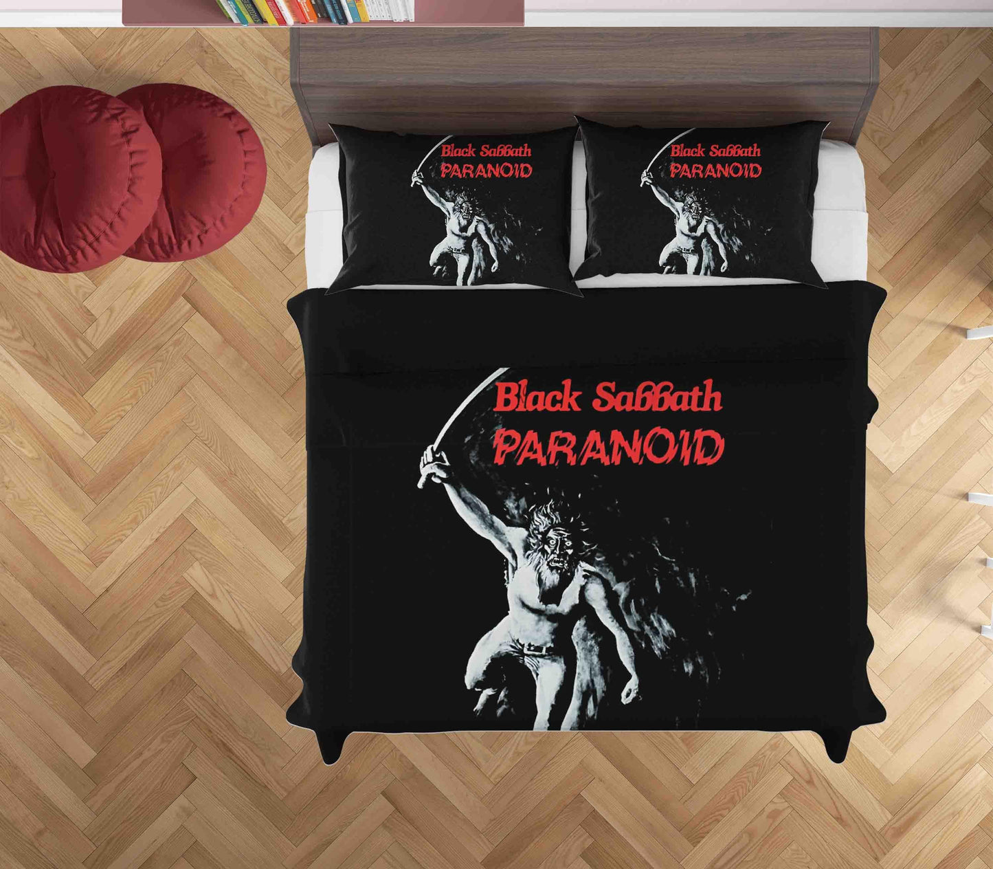 3D Black Sabbath Paranoid Quilt Cover Set Bedding Set Duvet Cover Pillowcases SF19