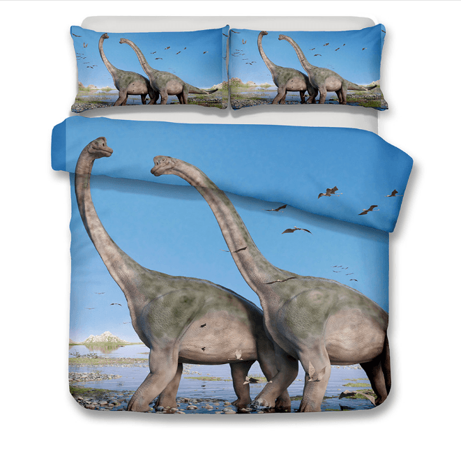 3D Blue Sky Dinosaur Quilt Cover Set Bedding Set Pillowcases 105
