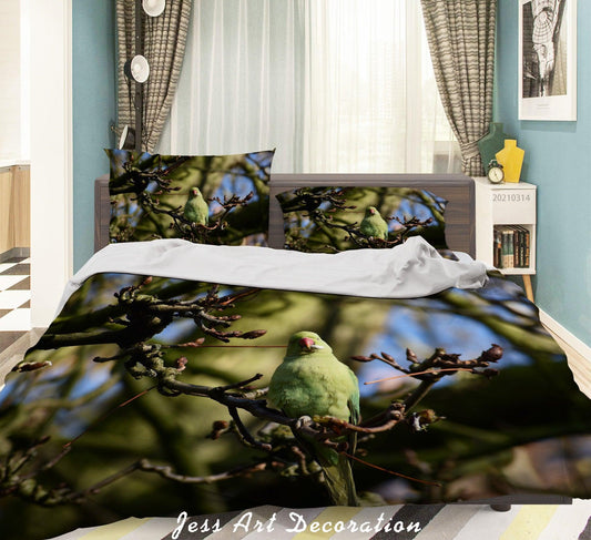 3D Bird Spring Branch Quilt Cover Set Bedding Set Duvet Cover Pillowcases 177