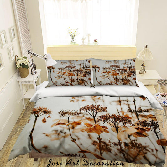 3D Autumn Floral Leaf Quilt Cover Set Bedding Set Duvet Cover Pillowcases 170