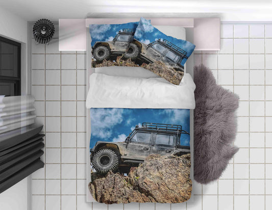 3D Big Feet Truck Quilt Cover Set Bedding Set Pillowcases A133 LQH