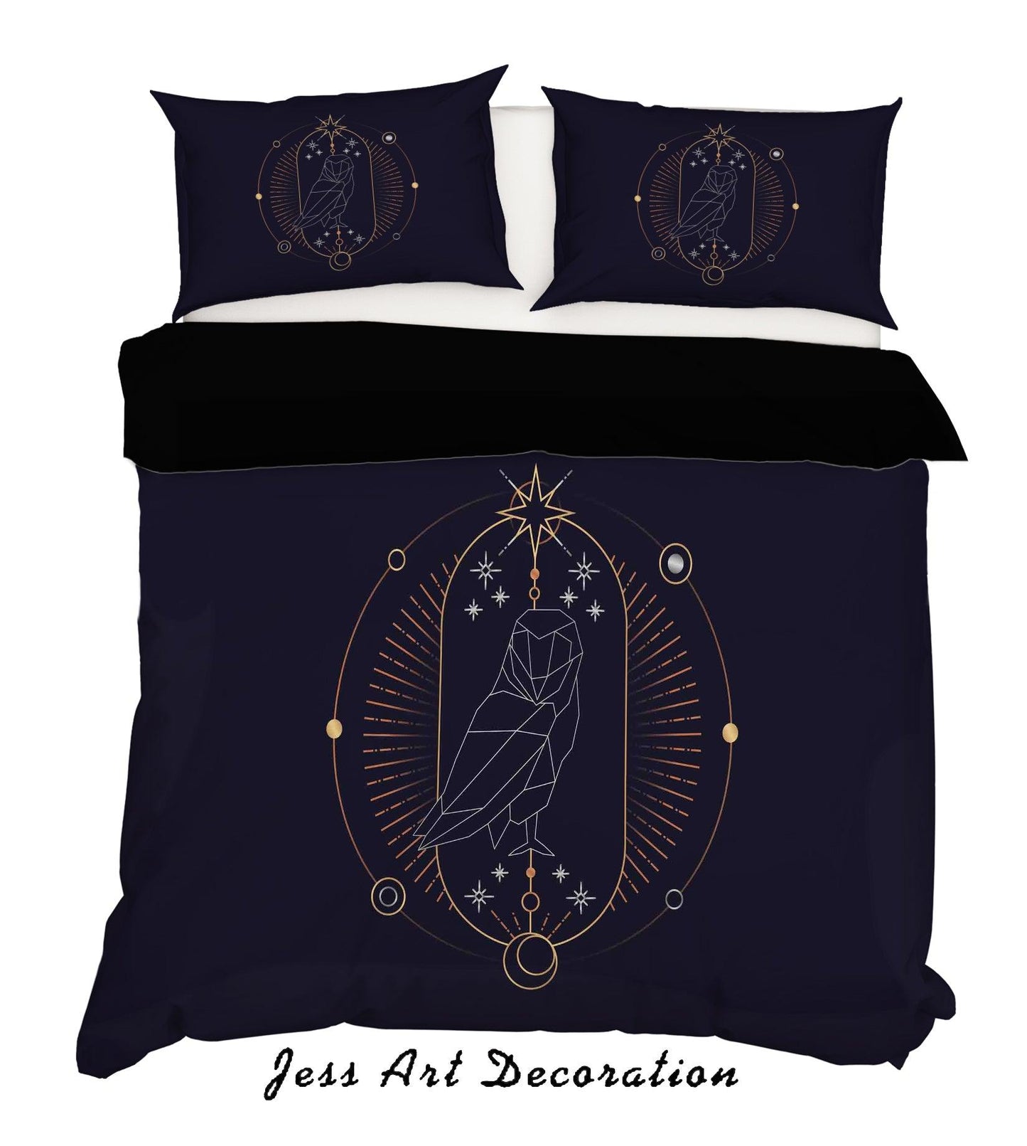 3D Abstract Owl Quilt Cover Set Bedding Set Pillowcases 92