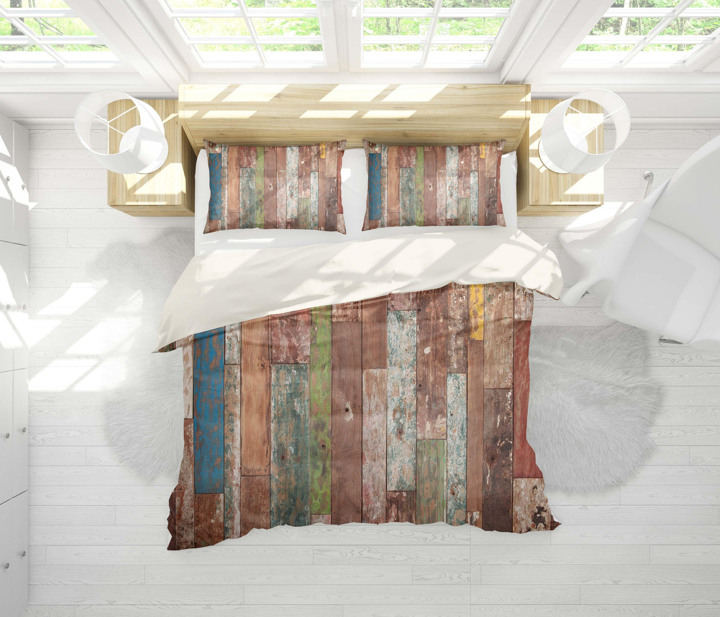 3D Board Quilt Cover Set Bedding Set Pillowcases 02