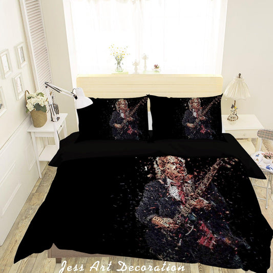 3D Abstract Rock Star Quilt Cover Set Bedding Set Pillowcases 75