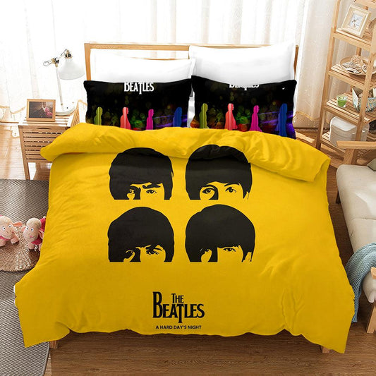 3D Band The Beatles Quilt Cover Set Bedding Set Pillowcases 54