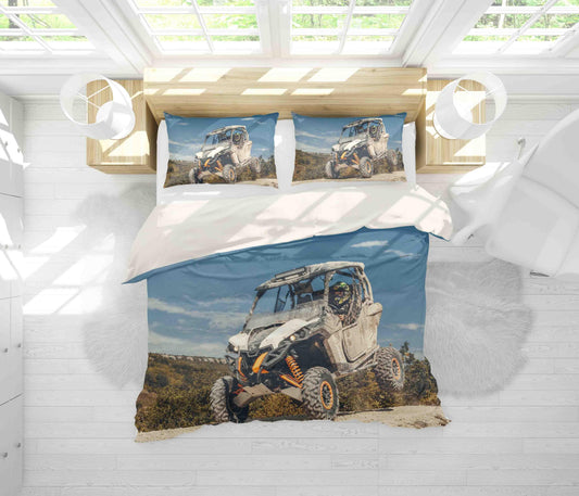 3D Big Feet Truck Blue Sky Quilt Cover Set Bedding Set Pillowcases A149 LQH