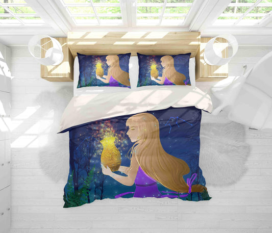 3D Beauty Vase Quilt Cover Set Bedding Set Pillowcases 104