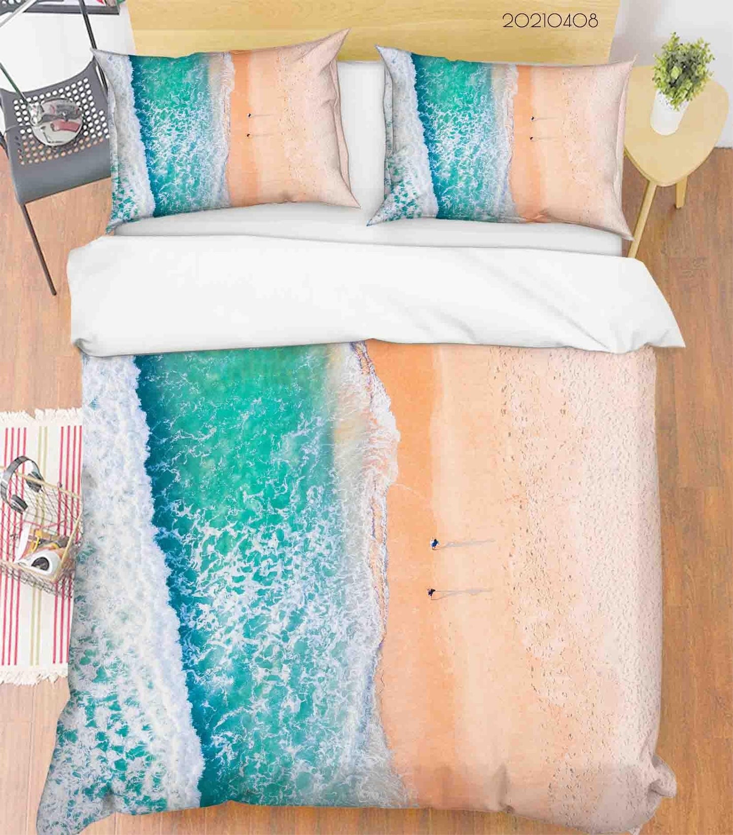 3D Beach Waves Landscape Quilt Cover Set Bedding Set Duvet Cover Pillowcases 46