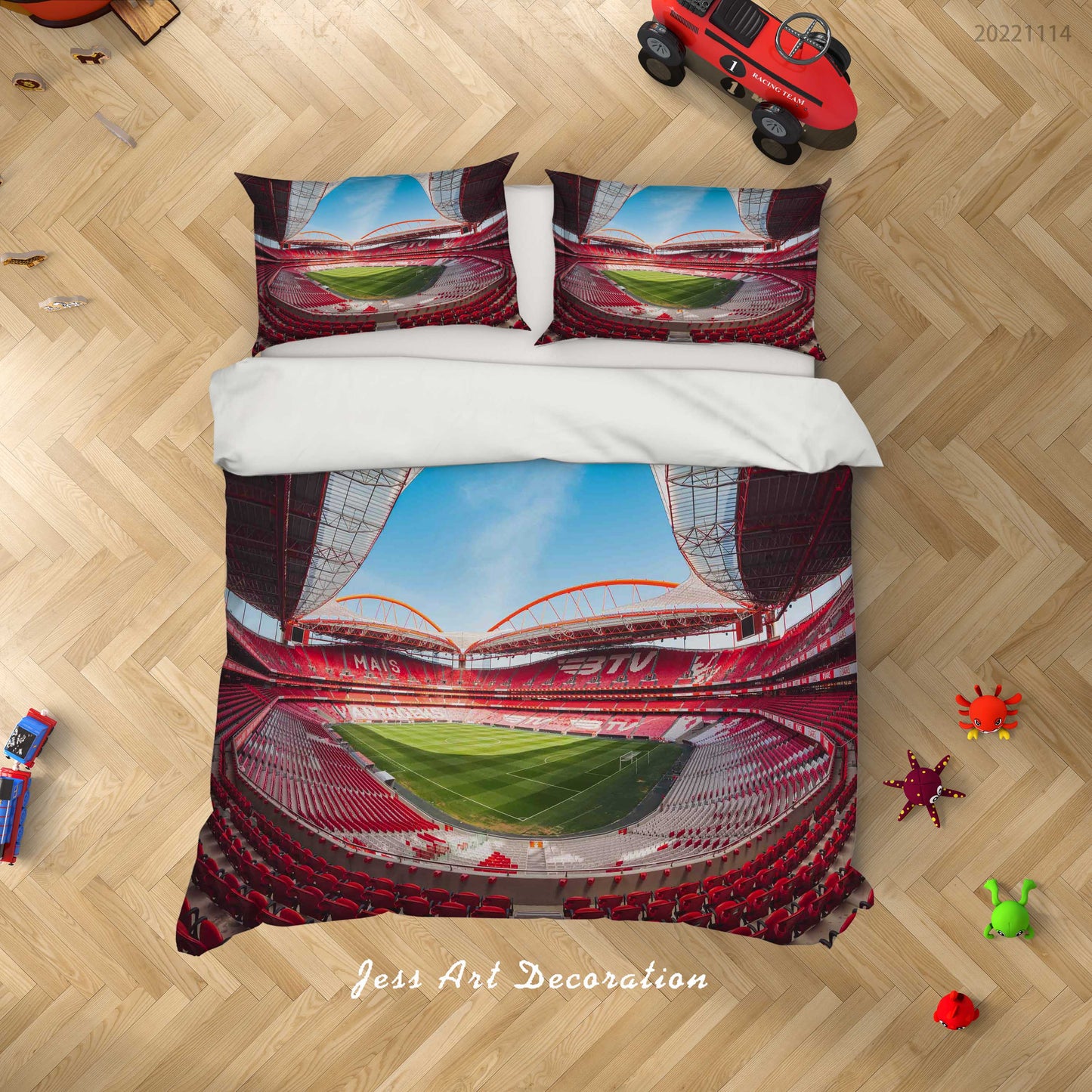 3D Arsenal FC Bluesky Cloud Quilt Cover Set Bedding Set Duvet Cover Pillowcase 890