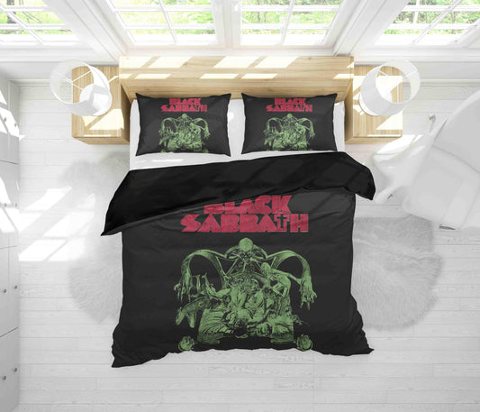 3D Black Sabbath Quilt Cover Set Bedding Set Duvet Cover Pillowcases SF87