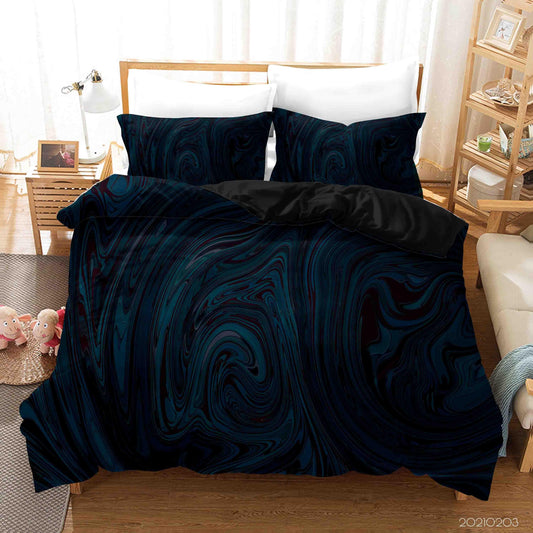3D Abstract Blue Marble Texture Quilt Cover Set Bedding Set Duvet Cover Pillowcases 8