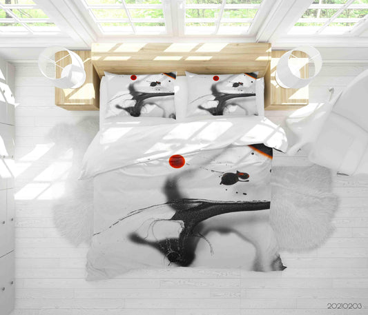 3D Abstract Black Marble Texture Quilt Cover Set Bedding Set Duvet Cover Pillowcases 6