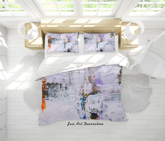 3D Abstract Color Graffiti Quilt Cover Set Bedding Set Duvet Cover Pillowcases 134