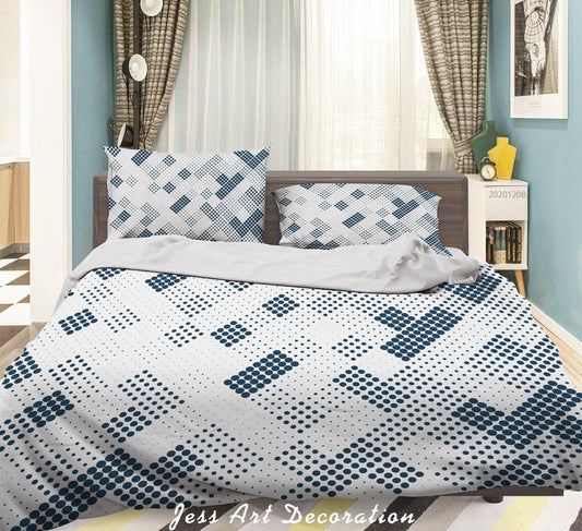 3D Abstract Geometric Pattern Quilt Cover Set Bedding Set Duvet Cover Pillowcases LXL