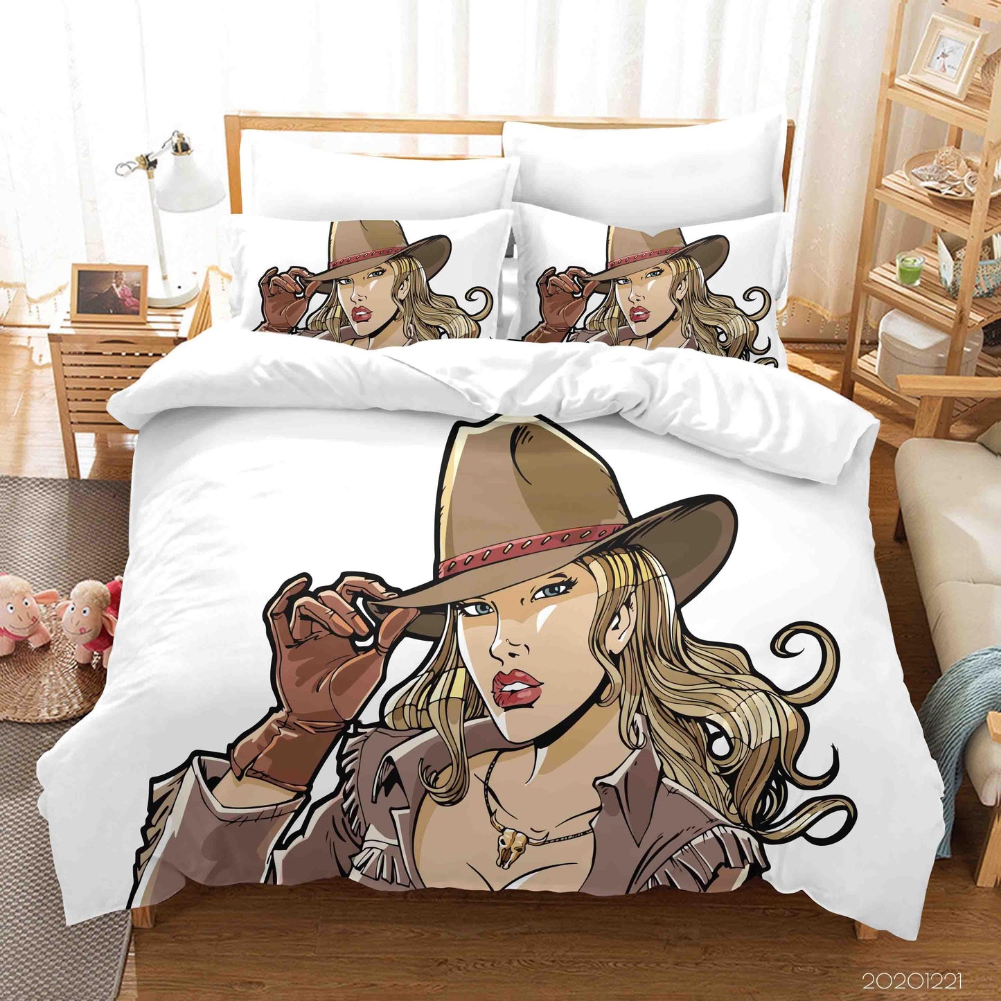 3D Beautiful Girl Quilt Cover Set Bedding Set Duvet Cover Pillowcases 181 LQH