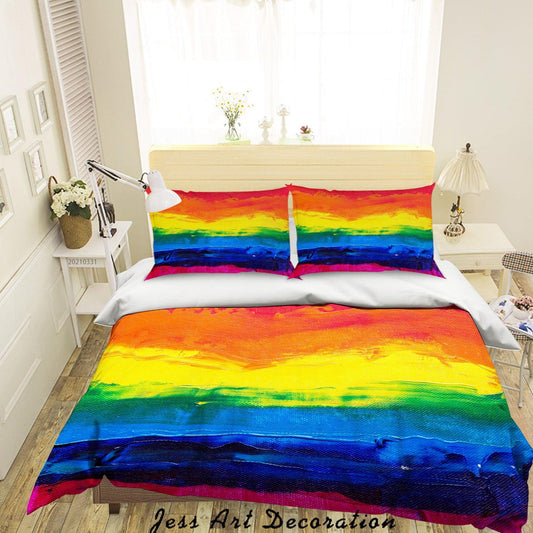 3D Abstract Color Graffiti Quilt Cover Set Bedding Set Duvet Cover Pillowcases 298