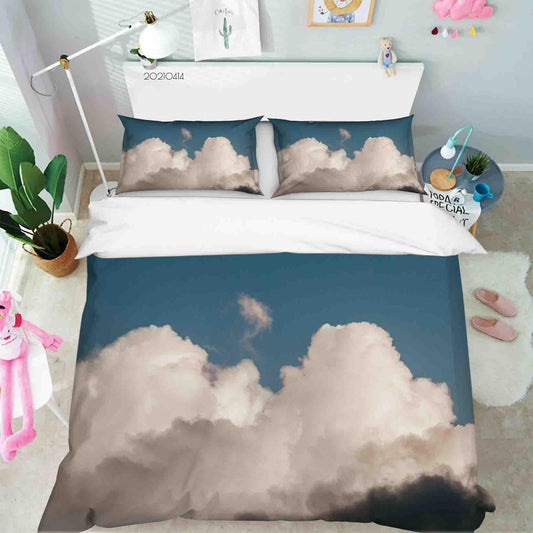 3D Blue Sky White Cloud Quilt Cover Set Bedding Set Duvet Cover Pillowcases 16