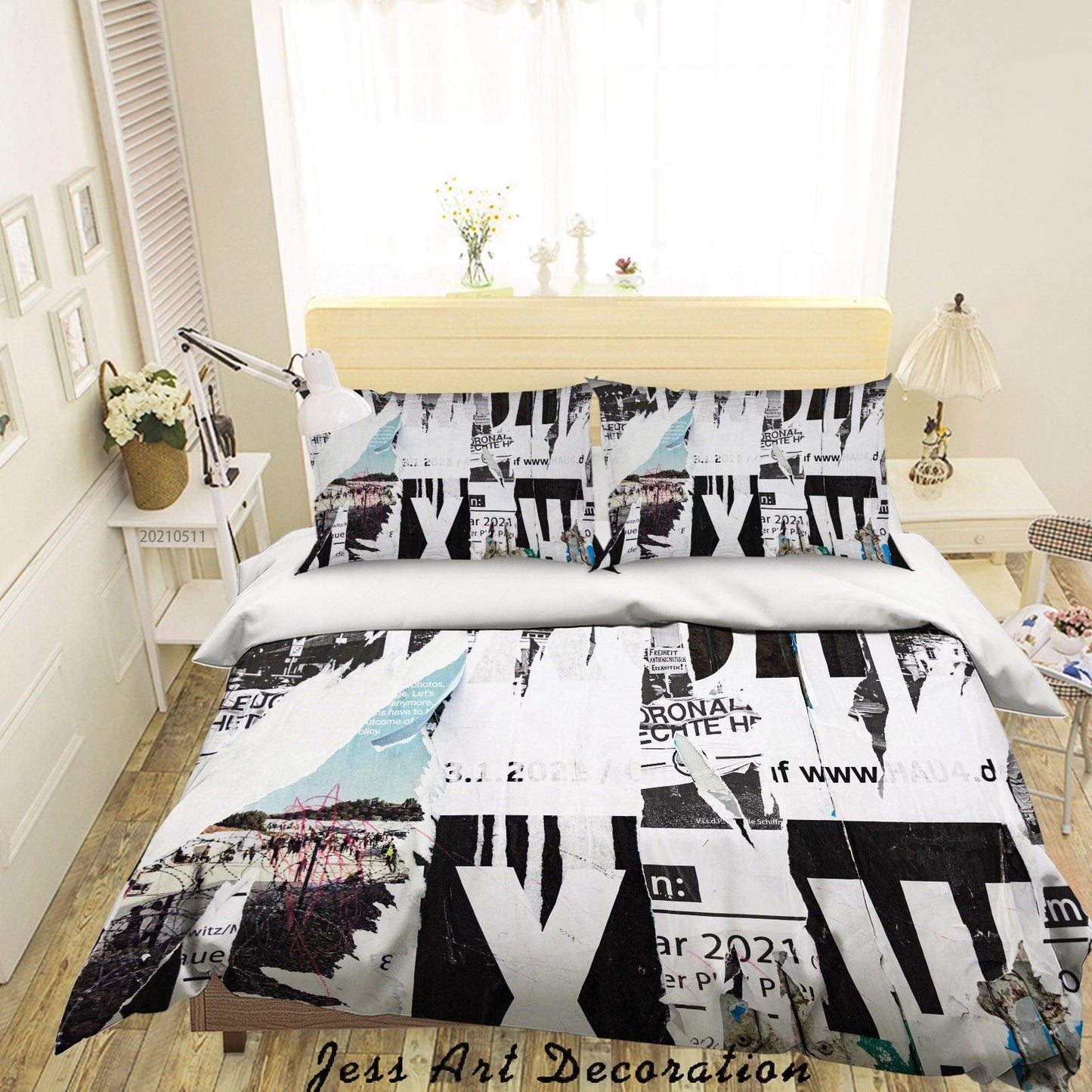 3D Abstract Pattern Quilt Cover Set Bedding Set Duvet Cover Pillowcases 531
