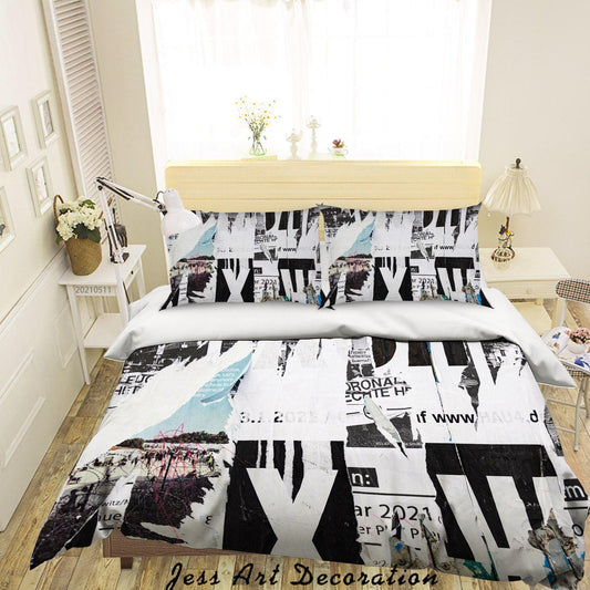 3D Abstract Pattern Quilt Cover Set Bedding Set Duvet Cover Pillowcases 531