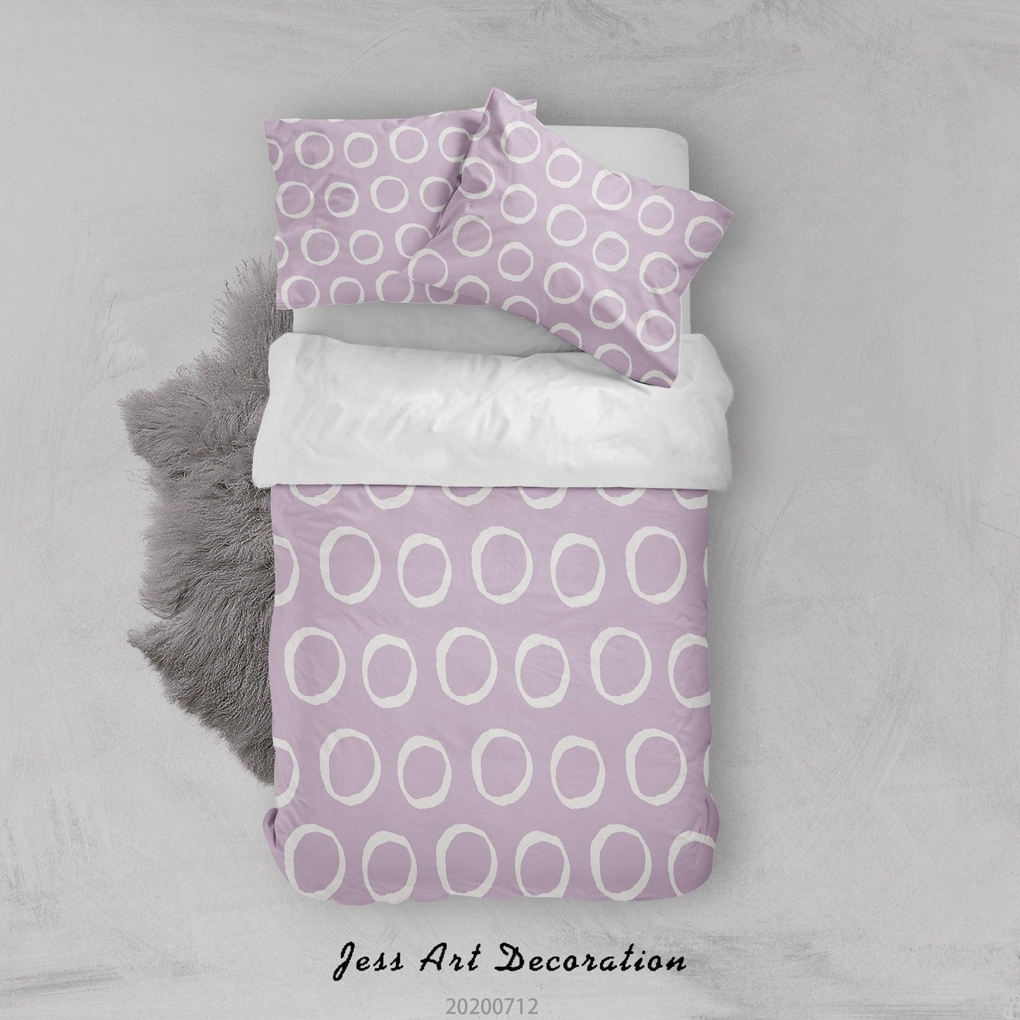 3D Abstract Circle Line Pattern Quilt Cover Set Bedding Set Duvet Cover Pillowcases WJ 4023