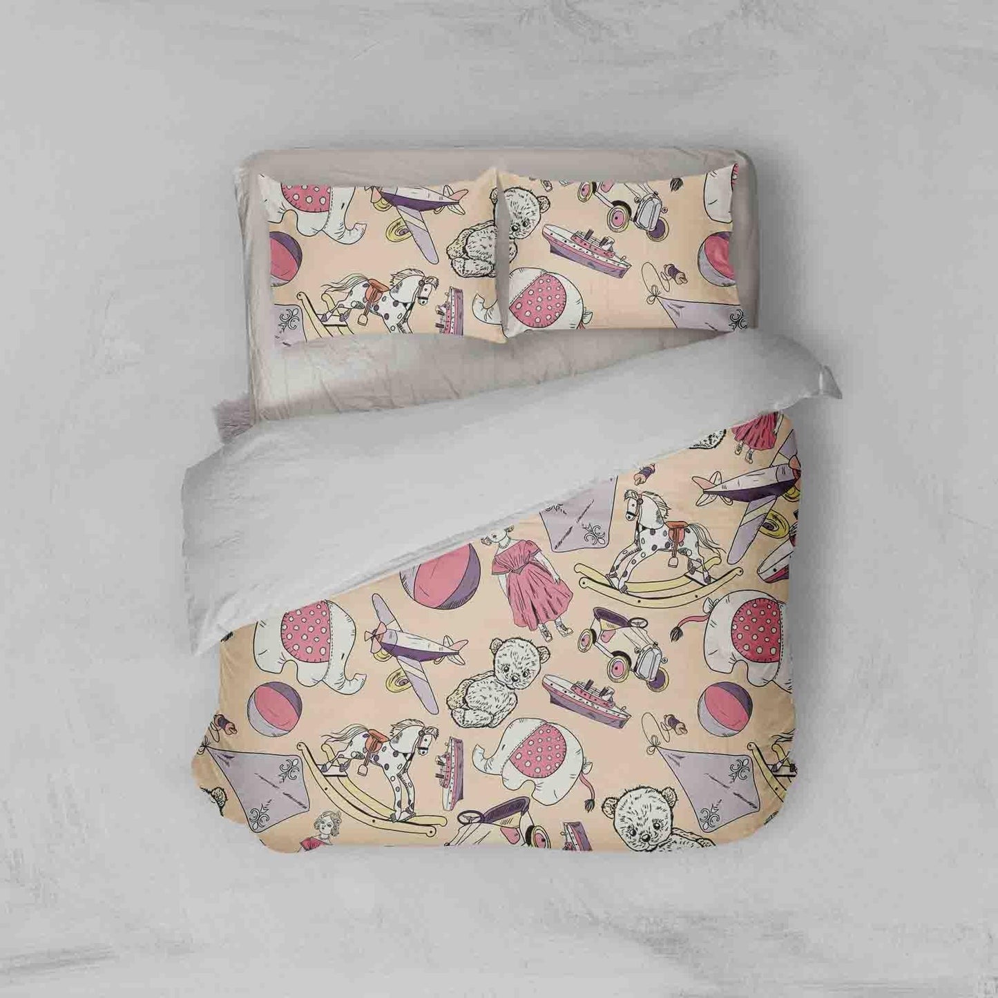 3D Cartoon Bear Animal Quilt Cover Set Bedding Set Duvet Cover Pillowcases LXL