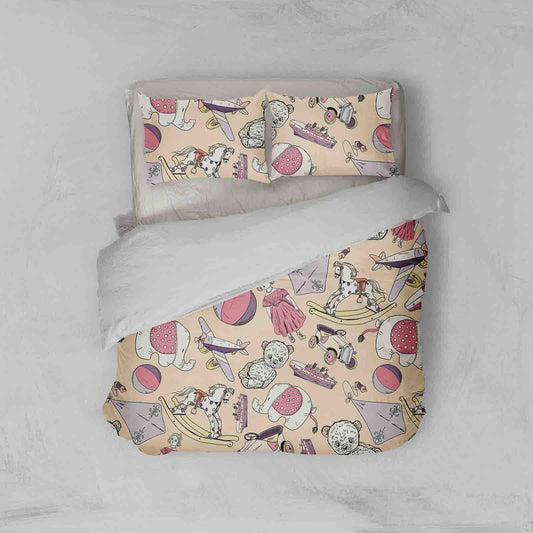 3D Cartoon Bear Animal Quilt Cover Set Bedding Set Duvet Cover Pillowcases LXL