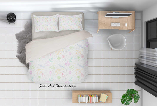 3D Cartoon Pattern Quilt Cover Set Bedding Set Pillowcases 72