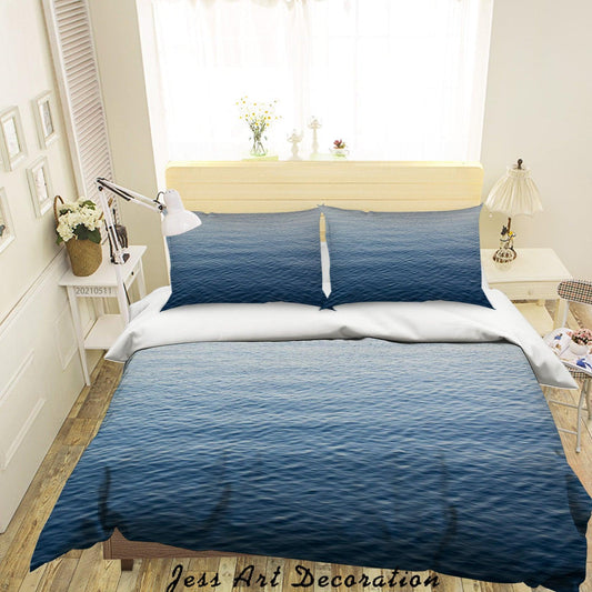 3D Blue Sea Landscape Quilt Cover Set Bedding Set Duvet Cover Pillowcases 552