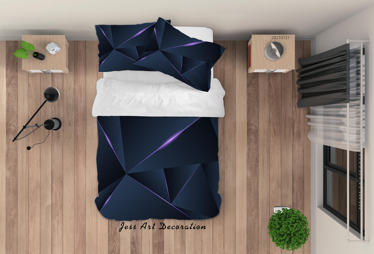 3D Abstract Geometric Pattern Quilt Cover Set Bedding Set Duvet Cover Pillowcases 123
