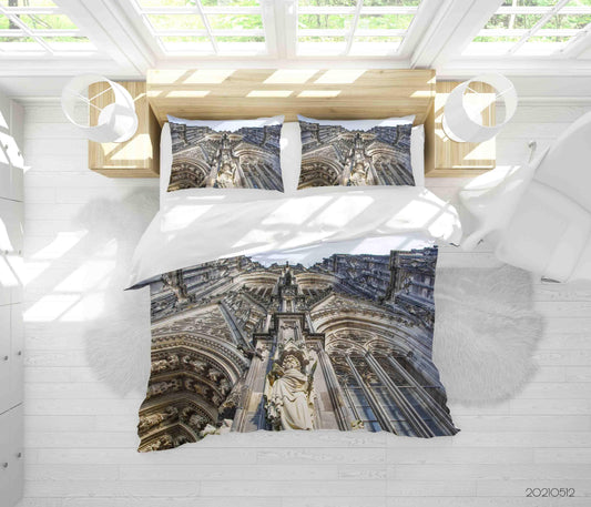 3D Art Architecture Sculpture Quilt Cover Set Bedding Set Duvet Cover Pillowcases 214