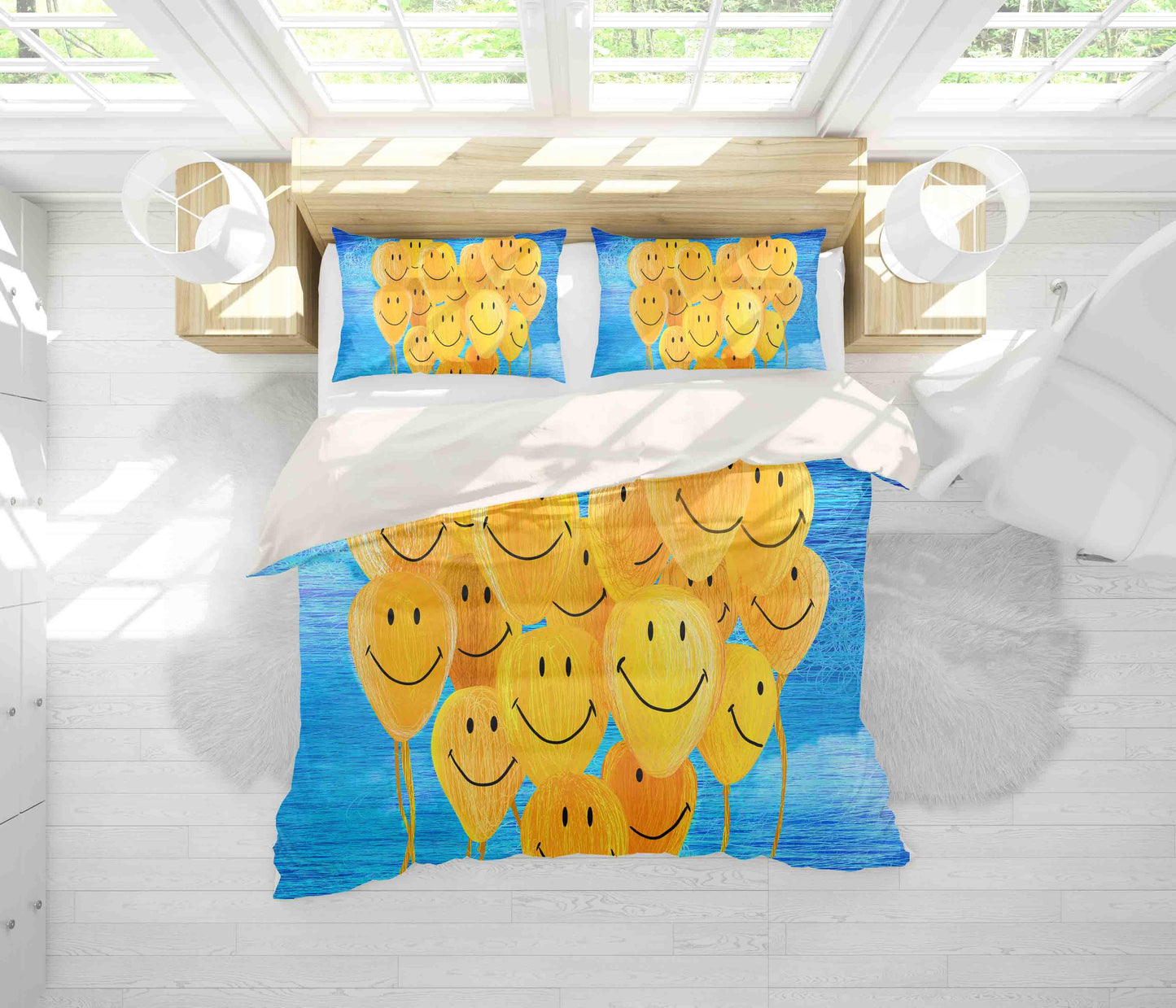 3D Balloon Quilt Cover Set Bedding Set Pillowcases 154