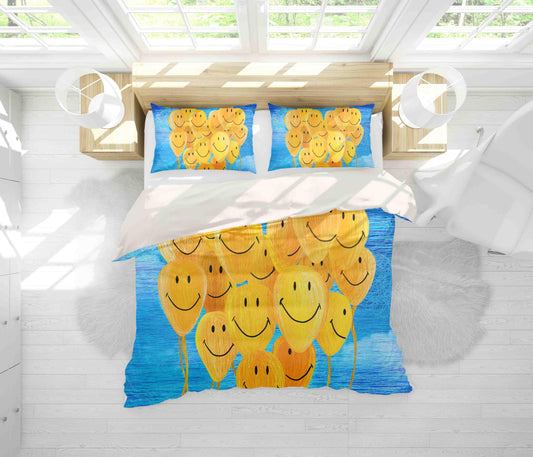 3D Balloon Quilt Cover Set Bedding Set Pillowcases 154