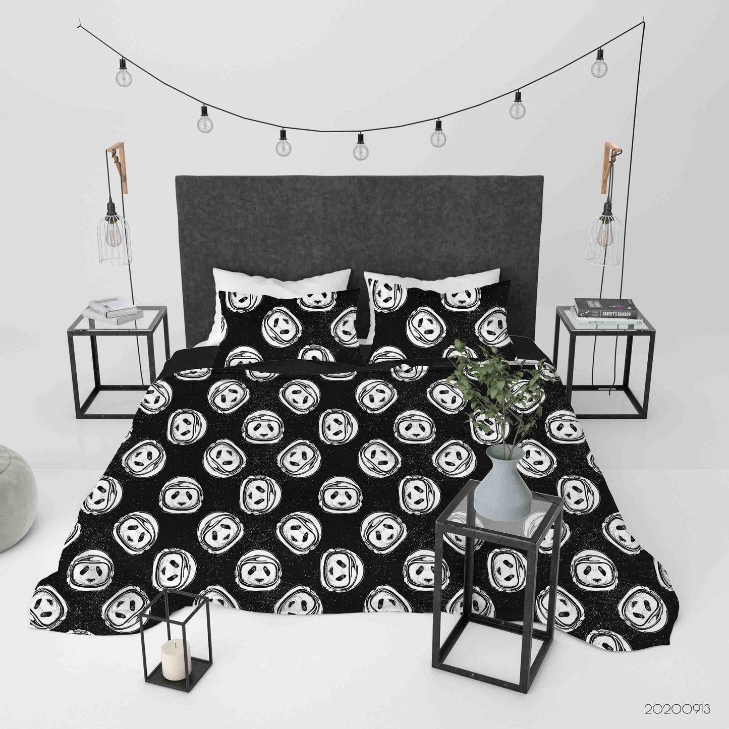 3D Astronaut Helmet Space Travel Quilt Cover Set Bedding Set Duvet Cover Pillowcases WJ 1802