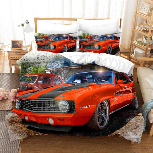 3D Automobile Wave Point Quilt Cover Set Bedding Set Duvet Cover Pillowcase 453