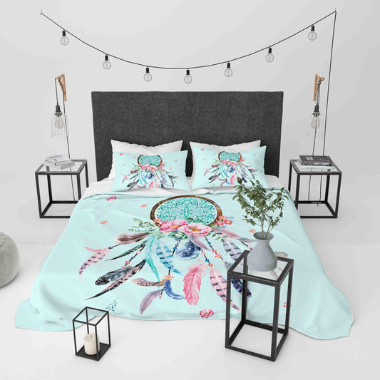 3D Blue Dream Catcher Quilt Cover Set Bedding Set Duvet Cover Pillowcases JN 1185