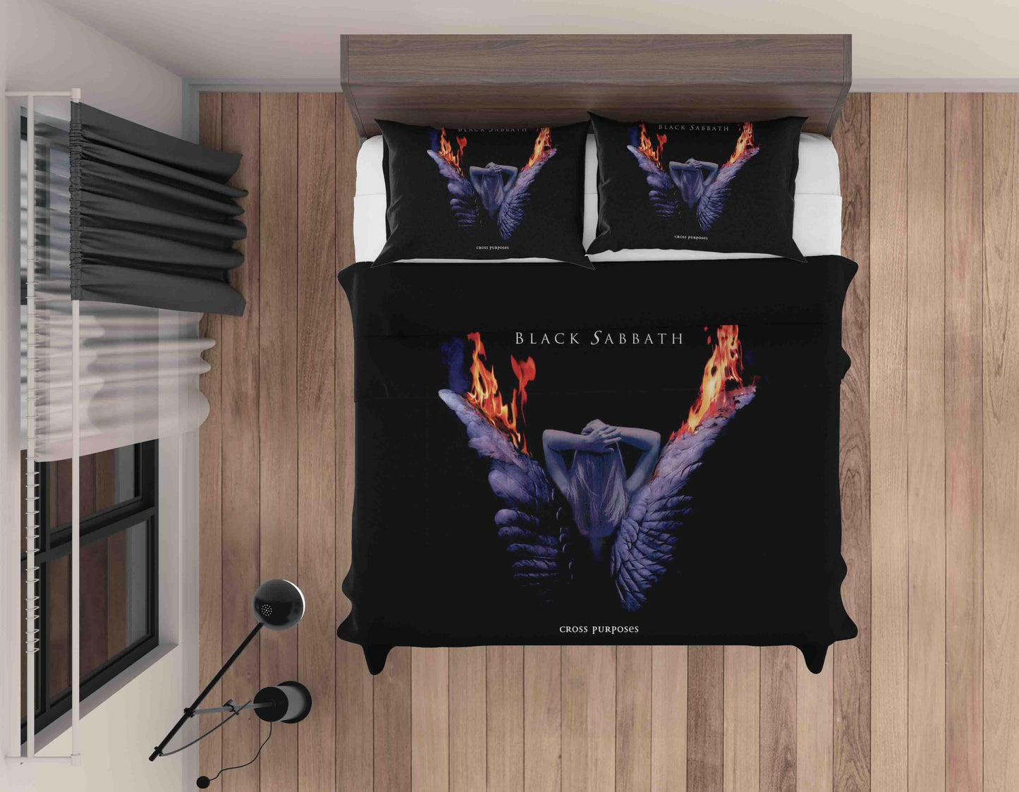 3D Black Sabbath Butterfly Quilt Cover Set Bedding Set Duvet Cover Pillowcases SF04