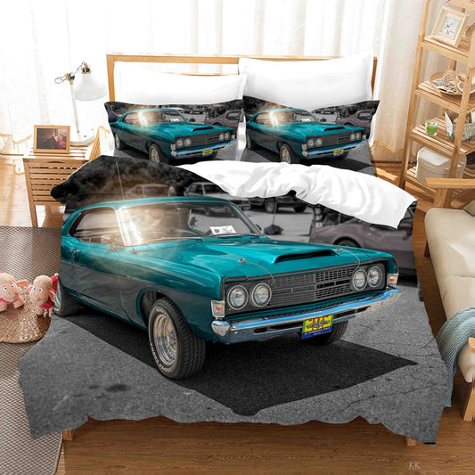 3D Automobile Sunlight Quilt Cover Set Bedding Set Duvet Cover Pillowcase 426