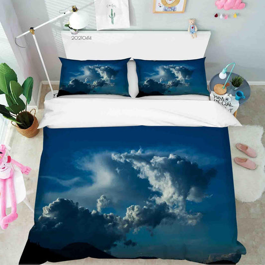 3D Blue Sky Cloud Quilt Cover Set Bedding Set Duvet Cover Pillowcases 35