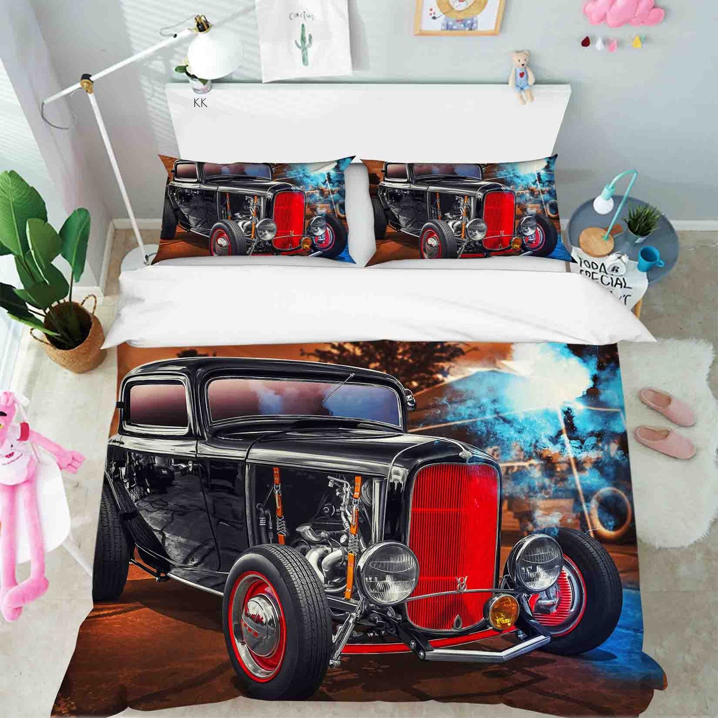 3D Automobile Sky Quilt Cover Set Bedding Set Duvet Cover Pillowcase 398