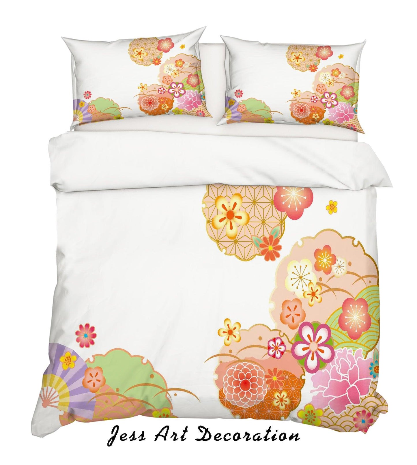 3D Abstract Colorful Floral Quilt Cover Set Bedding Set Pillowcases 38