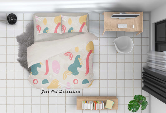 3D Abstract Color Pattern Quilt Cover Set Bedding Set Duvet Cover Pillowcases 11